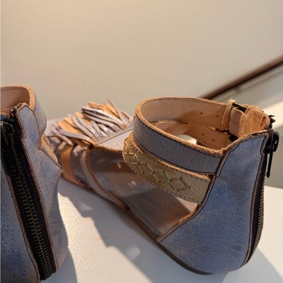 Bed Stu Alena Fringe Sandals in Blue and Sand 10 - Picture 6 of 9
